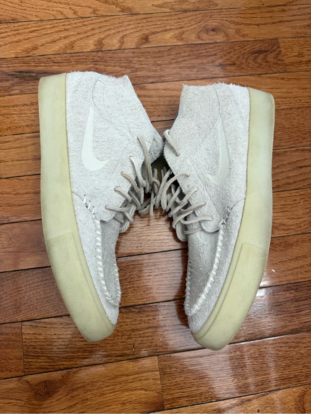 Nike Zoom Janoski Mid Crafted Sb Light Bone AQ7460-200 size 10